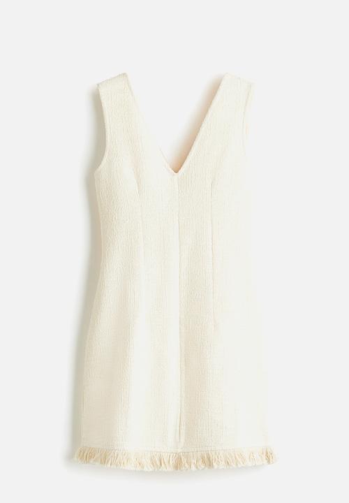 H&M - Bouclé mini dress - cream