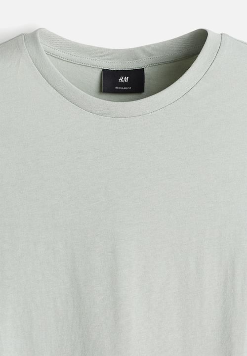 H&M - Regular fit t-shirt - light sage green