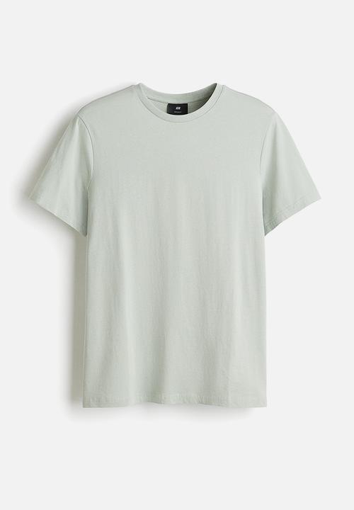 H&M - Regular fit t-shirt - light sage green