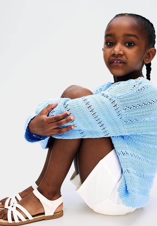 H&M - Pointelle-knit cotton jumper - blue