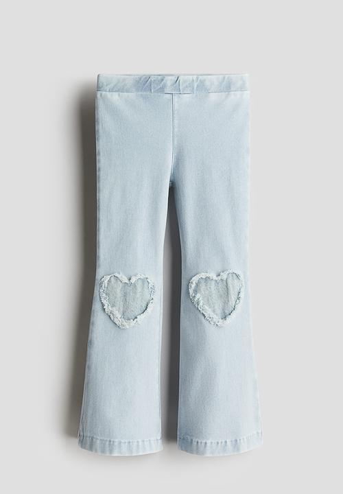 H&M - Flared jeggings - light denim blue