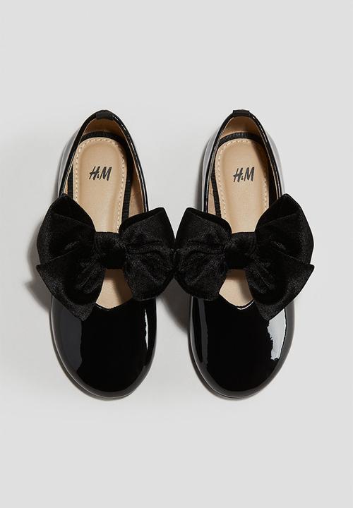 H&M - Bow-detail ballet pumps - black
