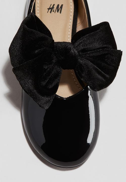 H&M - Bow-detail ballet pumps - black
