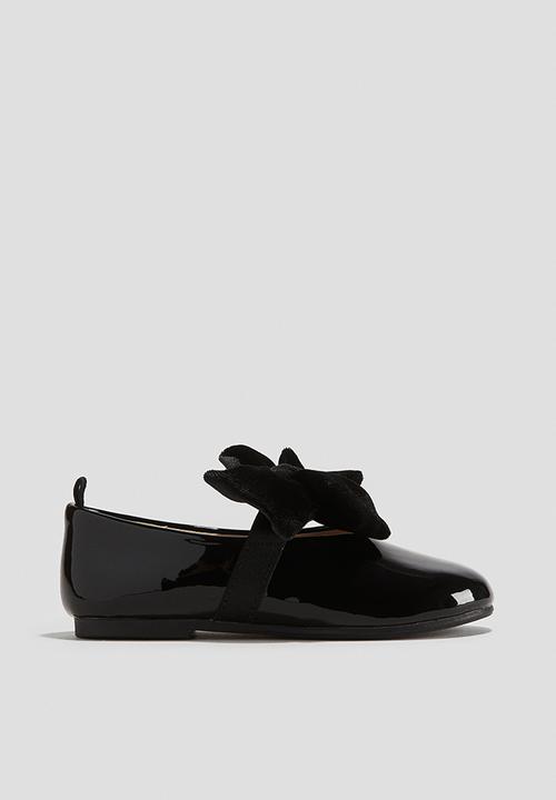 H&M - Bow-detail ballet pumps - black