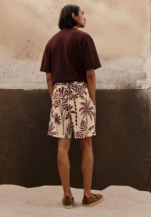 H&M - Loose fit t-shirt - burgundy 