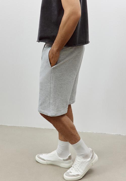 H&M - Relaxed fit shorts - grey marl