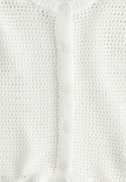 H&M - Crochet-look cardigan - white