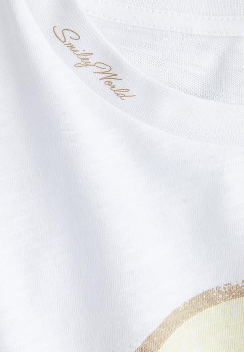 H&M - Oversized printed t-shirt - white,multi