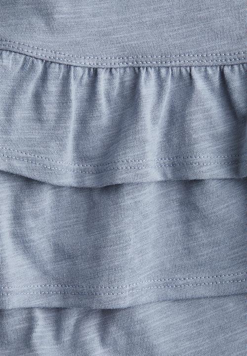 H&M - Tiered jersey skirt - light dusty blue