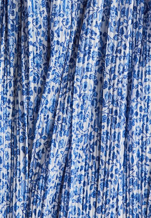 H&M - Plissé dress - blue floral
