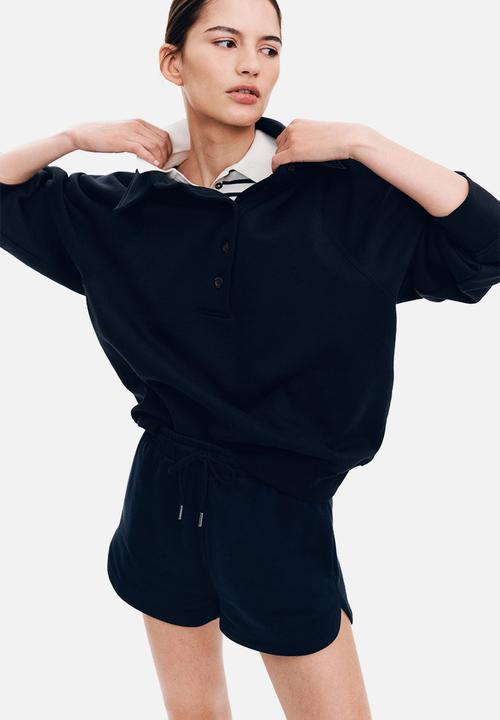 H&M - Sweatshirt shorts - navy blue