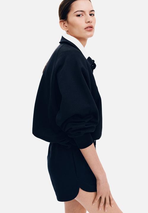 H&M - Sweatshirt shorts - navy blue