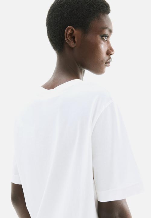 H&M - Printed T-shirt - white/fleuri
