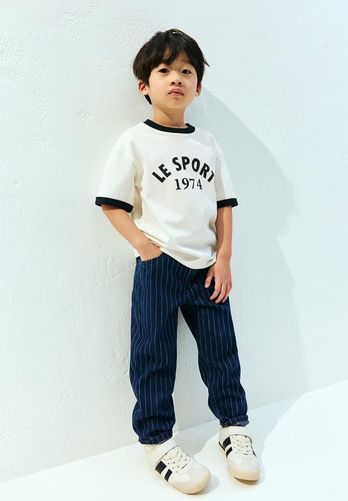 H&M - Cotton jersey T-shirt - white/le sport