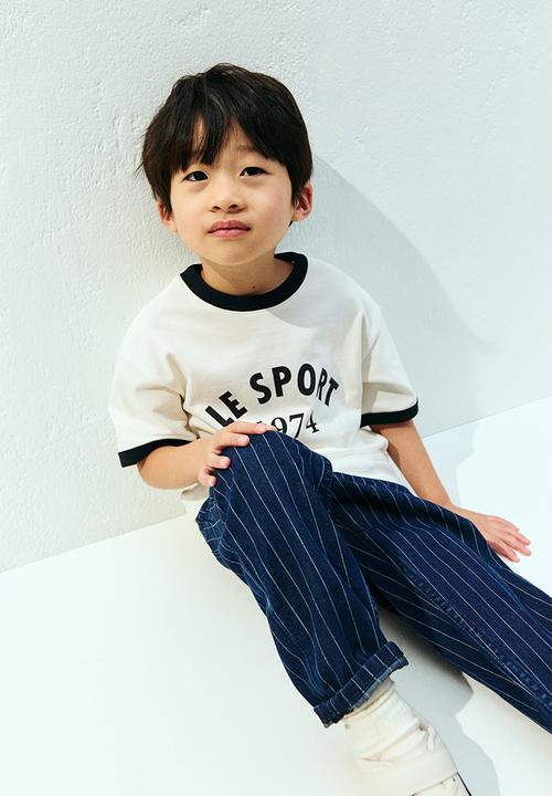 H&M - Cotton jersey T-shirt - white/le sport