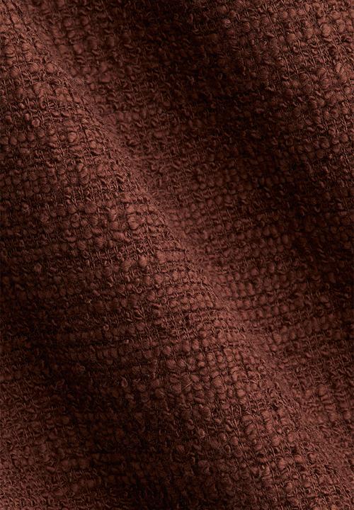 H&M - Fringed bouclé skirt - brown