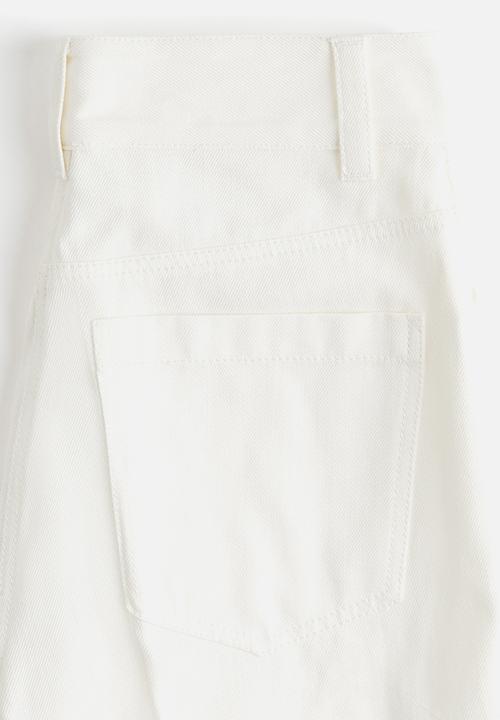 H&M - Flared twill trousers - white