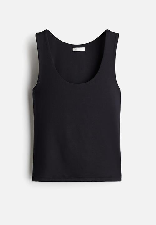 H&M - Microfibre vest top - black
