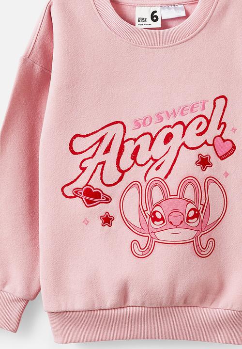 Cotton On - License Sammy Oversized Crew - Lcn Dis Angel/Marshmallow
