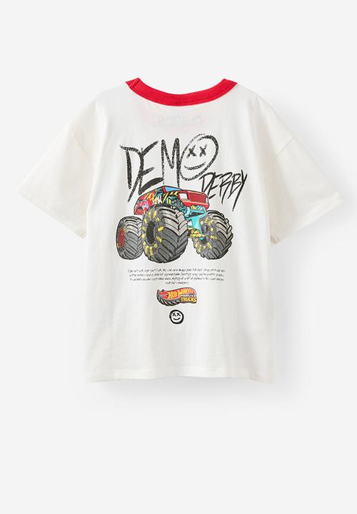 Cotton On - Licensed Drop Shoulder Short Sleeve Tee - Lcn Mat Vanilla/Demo Derby