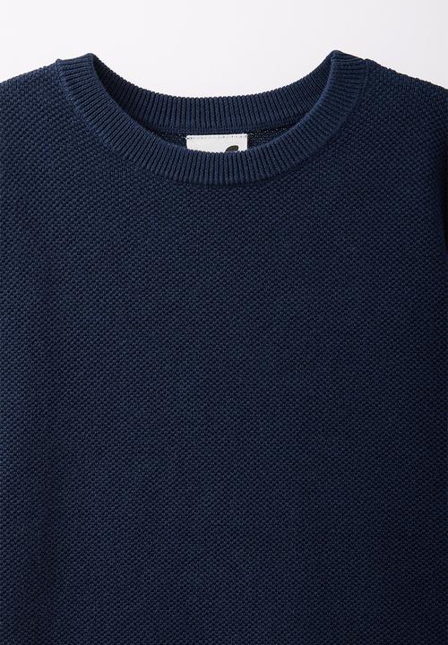 Cotton On - Oversized Knit Tshirt - Squid Ink