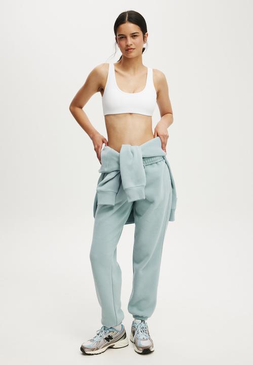 Cotton On - Ultra Soft Low Back Crop - White