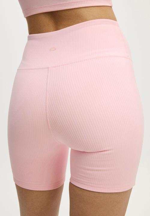 Cotton On - Ultra Soft Rib Bike Short - Cherry Dream