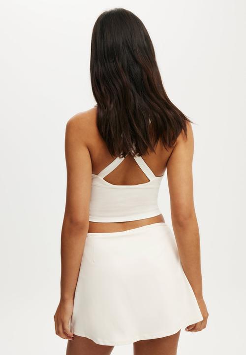 Cotton On - Ultra Soft Wrap Skirt With Tie - Coconut Milk