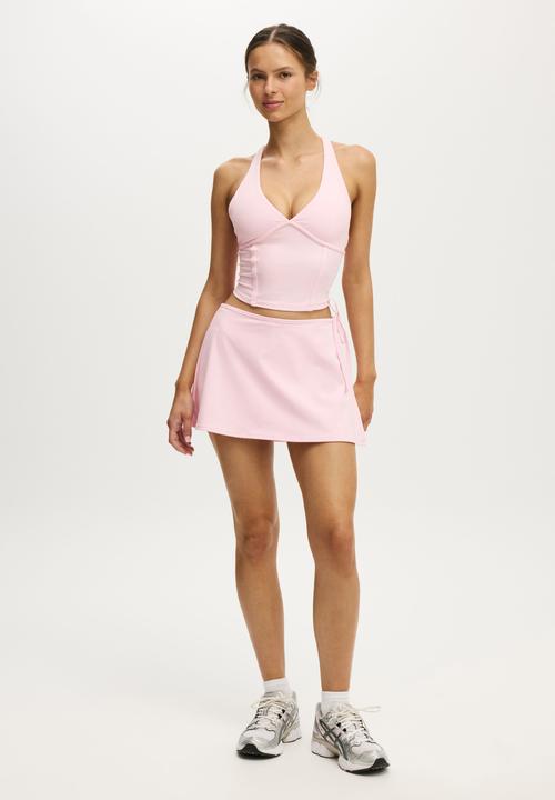 Cotton On - Ultra Soft Wrap Skirt With Tie - Cherry Dream