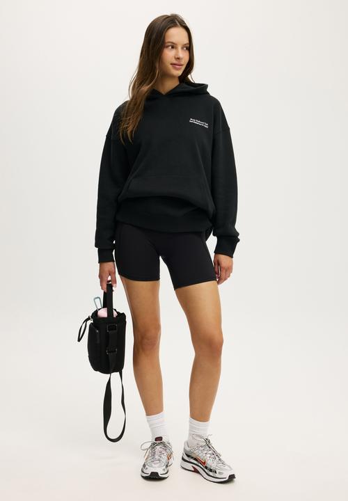 Cotton On - Plush Premium Graphic Hoodie - Black/Bw Club