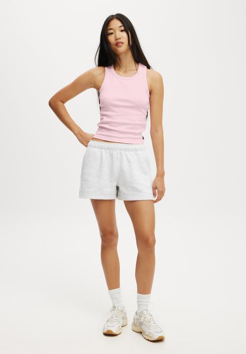 Cotton On - Active Core Rib Racer Tank - Cherry Dream