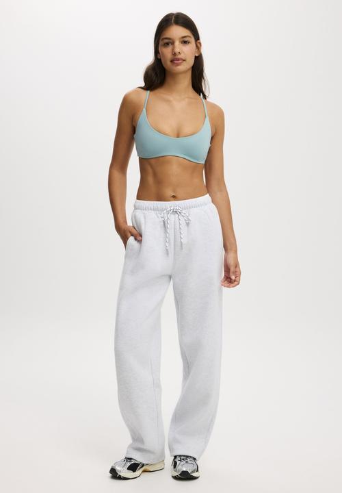 Cotton On - Ultra Soft Minimal Strappy Crop - Teal Mist