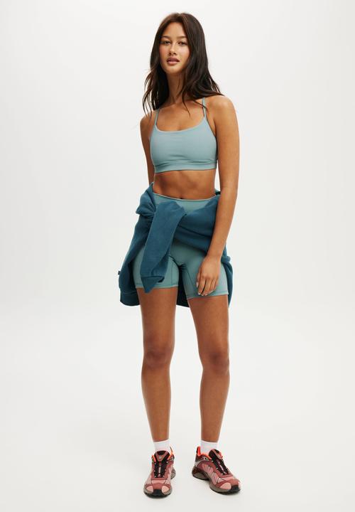 Cotton On - 365 Keyhole Crop - Teal Mist