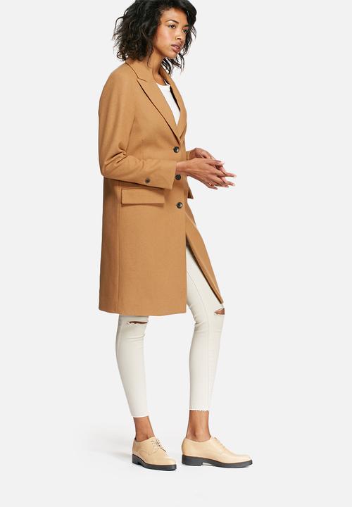 Selected Femme - Constract wool coat
