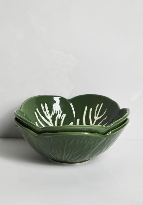 Nicolson Russell - Green Cabbage Bowls 2pc - green