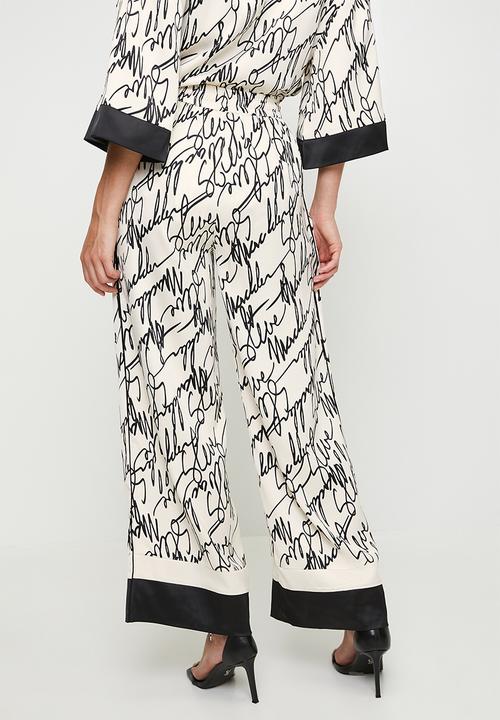 Steve Madden - Ladies parker wide leg pant - white