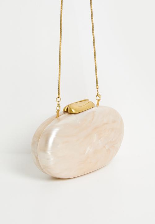 Tessa Design - Caroline pearl clutch bag - cream