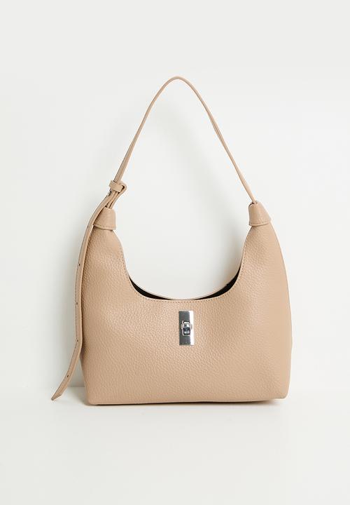 Tessa Design - Simona scooped shoulder bag- cream