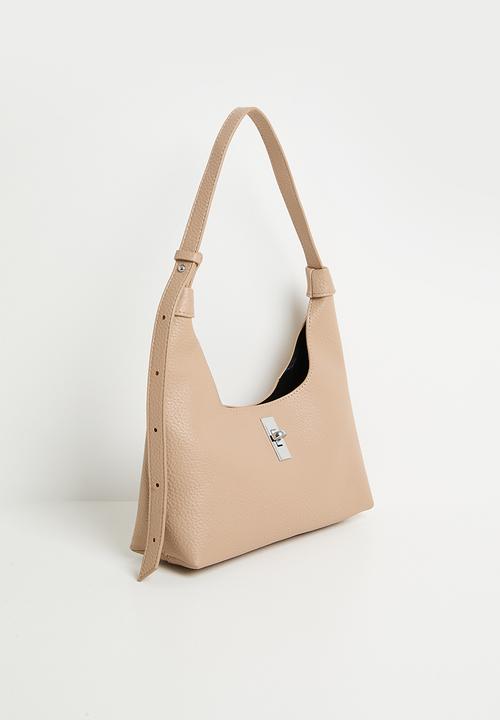 Tessa Design - Simona scooped shoulder bag- cream