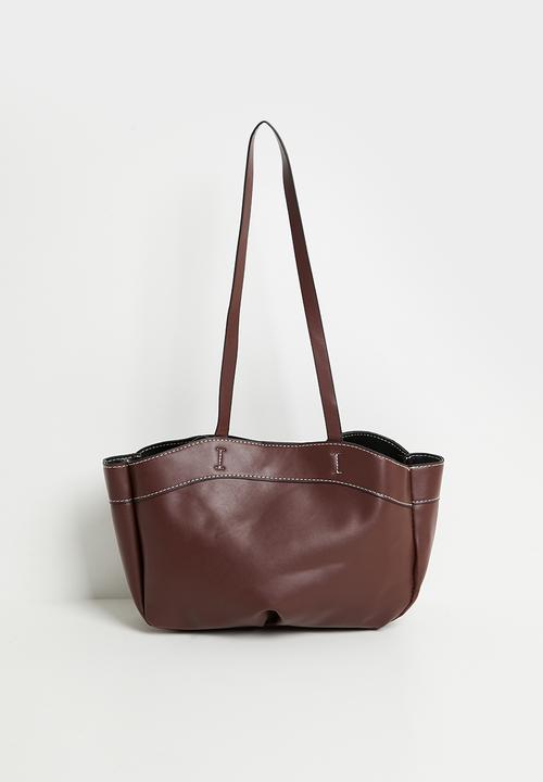 Tessa Design - Natalie double strap tote bag- brown