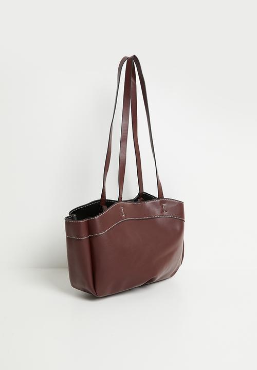 Tessa Design - Natalie double strap tote bag- brown