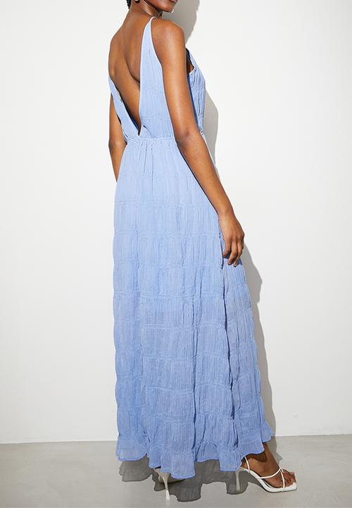 VELVET - Ruching maxi dress - Blue