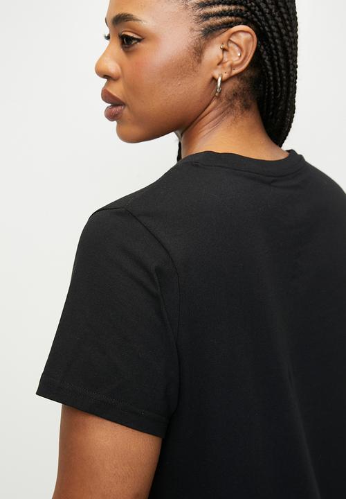 PUMA - Plus ESS METALLIC Tee W - PUMA Black-Metallic G