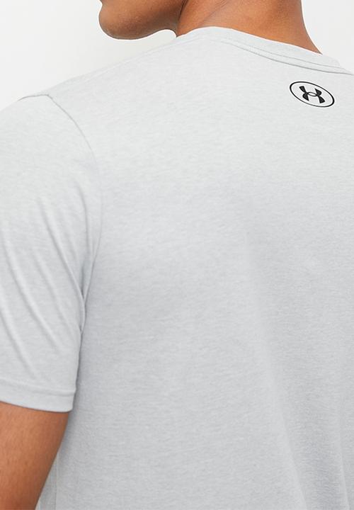 Under Armour - Ua m boxed sports short sleeve - mod grey light heather & black