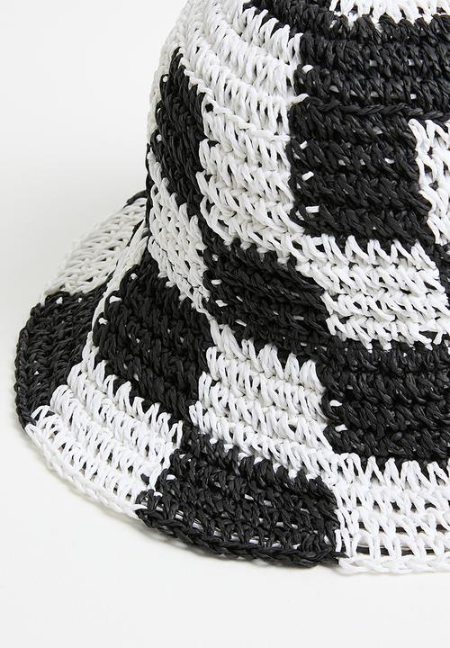 Tessa Design - Dominique straw woven bucket hat-  multi