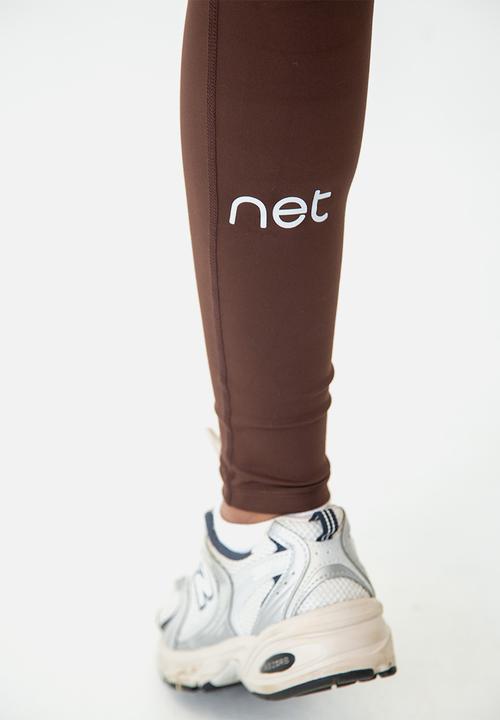 Net Athletic - Latte leggings - cocoa brown