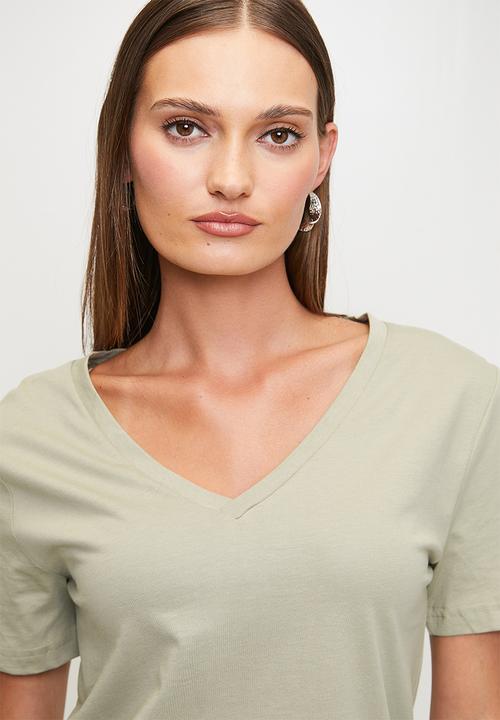 MANGO - T-shirt Chalspic - Khaki