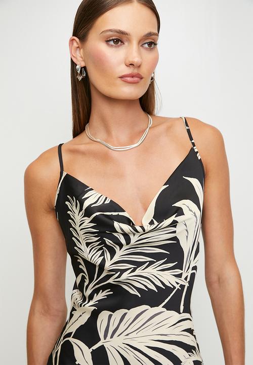 GUESS - New Akilina Dress - Forest Tropical Blk Print