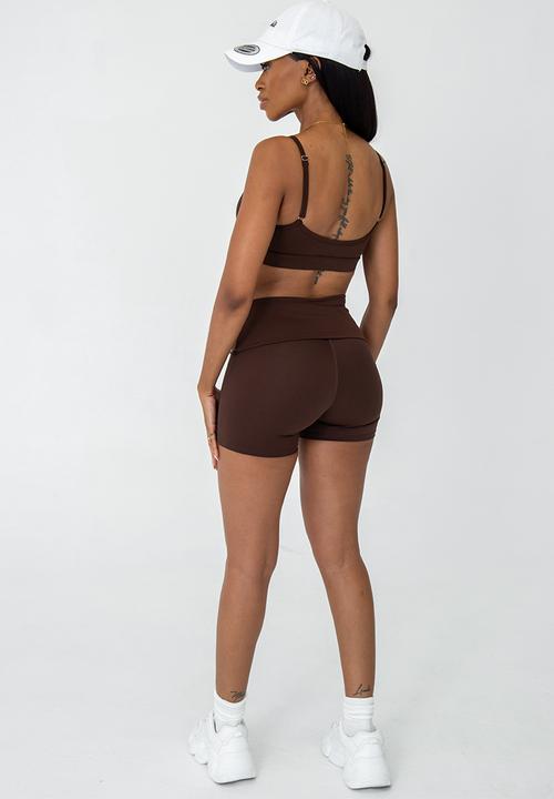 Net Athletic - Latte shorts - truffle brown