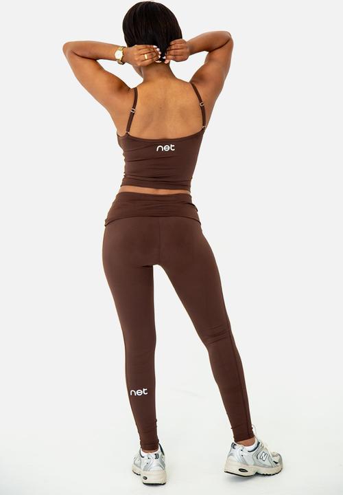 Net Athletic - Latte tank - cocoa brown